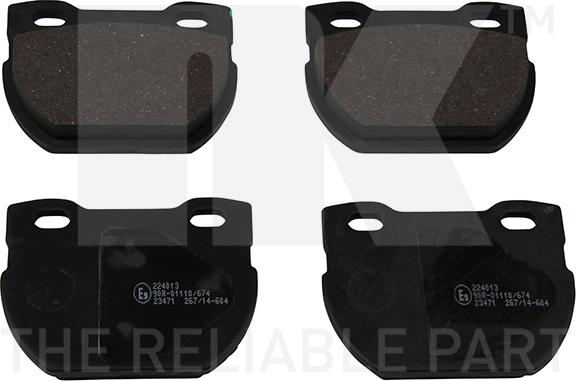 NK 224 013 - Brake Pad Set, disc brake autospares.lv