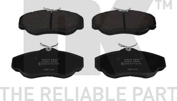 NK 224 012 - Brake Pad Set, disc brake autospares.lv