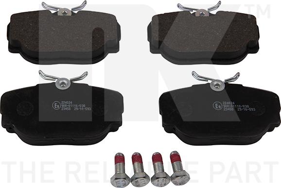 NK 224024 - Brake Pad Set, disc brake autospares.lv