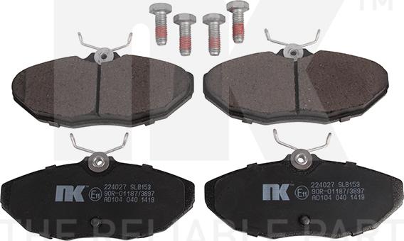 NK 224027 - Brake Pad Set, disc brake autospares.lv