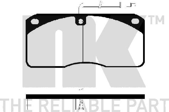 NK 224814 - Brake Pad Set, disc brake autospares.lv