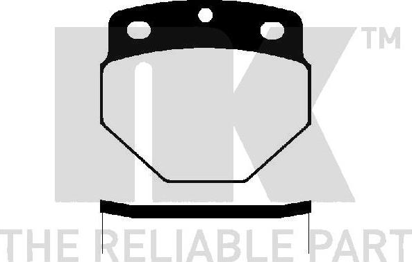 NK 224817 - Brake Pad Set, disc brake autospares.lv