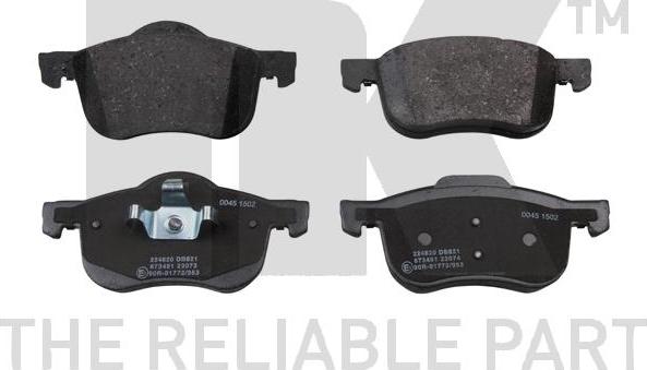 NK 224820 - Brake Pad Set, disc brake autospares.lv