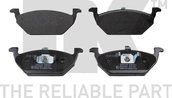 NK 224 740 - Brake Pad Set, disc brake autospares.lv