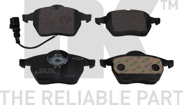 NK 224 757 - Brake Pad Set, disc brake autospares.lv