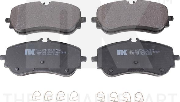 NK 2247153 - Brake Pad Set, disc brake autospares.lv