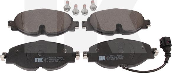 NK 2247113 - Brake Pad Set, disc brake autospares.lv
