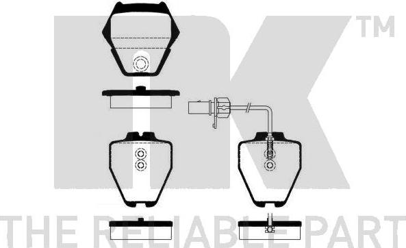 NK 224784 - Brake Pad Set, disc brake autospares.lv