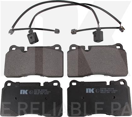 NK 224788 - Brake Pad Set, disc brake autospares.lv