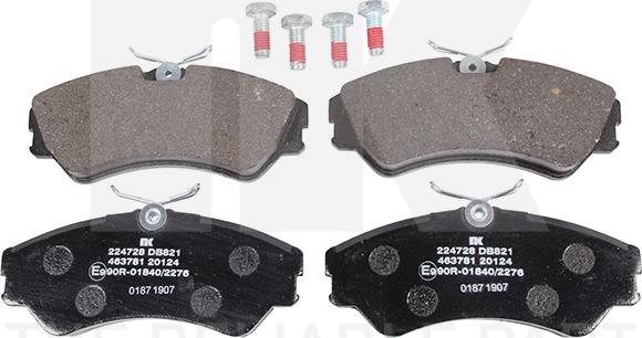 NK 224 728 - Brake Pad Set, disc brake autospares.lv