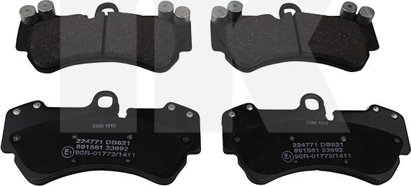 NK 224 771 - Brake Pad Set, disc brake autospares.lv