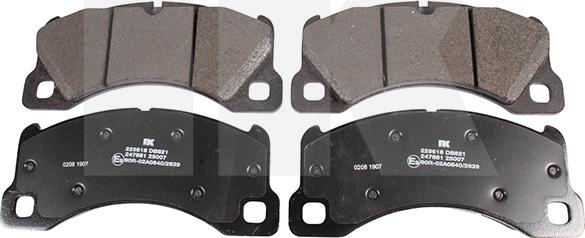 NK 225618 - Brake Pad Set, disc brake autospares.lv