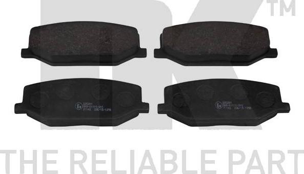 NK 225201 - Brake Pad Set, disc brake autospares.lv