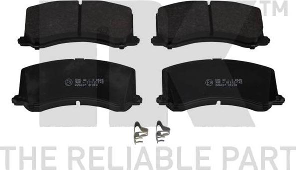 NK 225207 - Brake Pad Set, disc brake autospares.lv