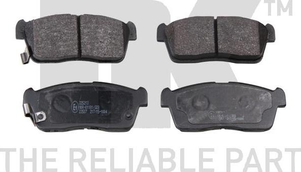 NK 225213 - Brake Pad Set, disc brake autospares.lv