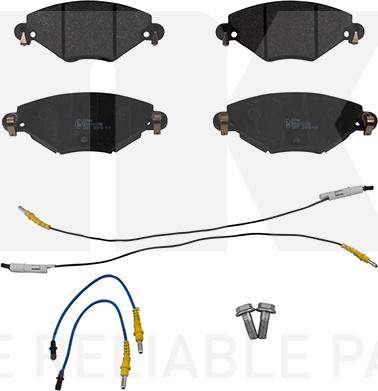 NK 221944 - Brake Pad Set, disc brake autospares.lv