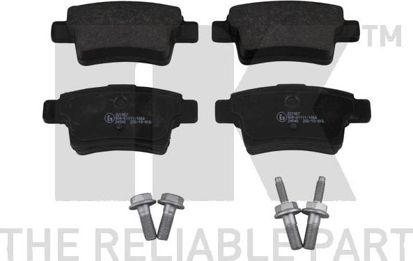 NK 221957 - Brake Pad Set, disc brake autospares.lv