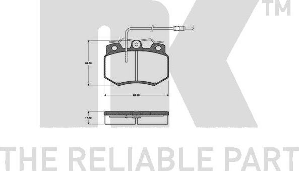 NK 221919 - Brake Pad Set, disc brake autospares.lv