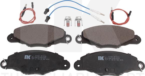 NK 221921 - Brake Pad Set, disc brake autospares.lv