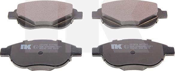 NK 221979 - Brake Pad Set, disc brake autospares.lv