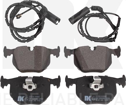 NK 221518 - Brake Pad Set, disc brake autospares.lv