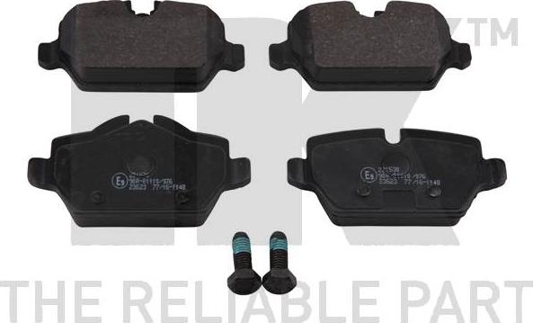 NK 221 530 - Brake Pad Set, disc brake autospares.lv