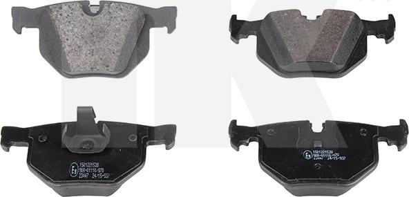 NK 221538 - Brake Pad Set, disc brake autospares.lv