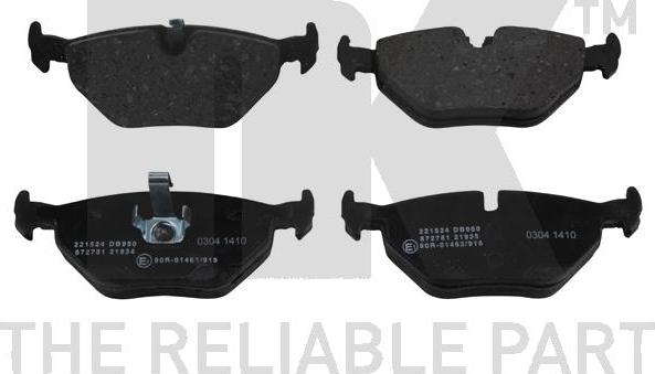 NK 221524 - Brake Pad Set, disc brake autospares.lv