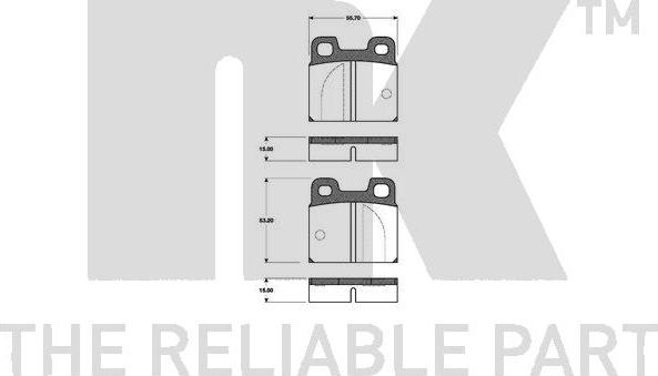 NK 221003 - Brake Pad Set, disc brake autospares.lv