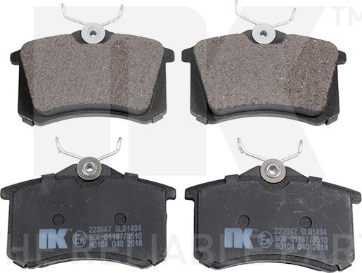 NK 223947 - Brake Pad Set, disc brake autospares.lv