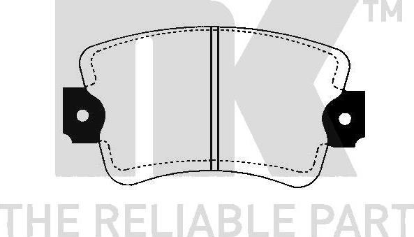 NK 223913 - Brake Pad Set, disc brake autospares.lv