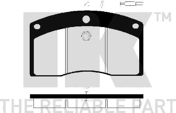 NK 223 939 - Brake Pad Set, disc brake autospares.lv