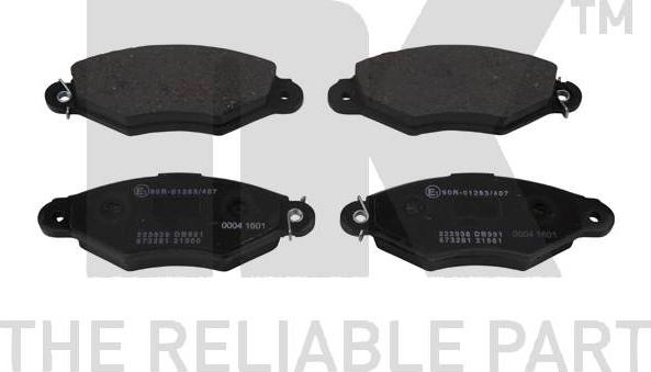 NK 223 938 - Brake Pad Set, disc brake autospares.lv