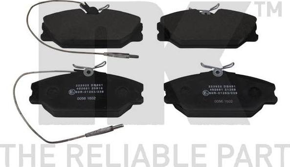 NK 223925 - Brake Pad Set, disc brake autospares.lv