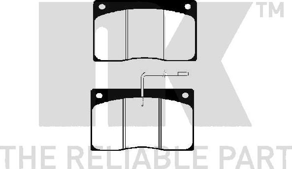 NK 223921 - Brake Pad Set, disc brake autospares.lv