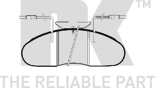 NK 223923 - Brake Pad Set, disc brake autospares.lv