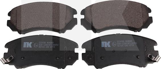 NK 223436 - Brake Pad Set, disc brake autospares.lv
