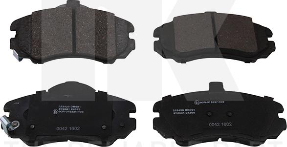 NK 223429 - Brake Pad Set, disc brake autospares.lv