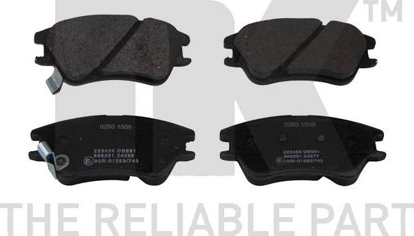 NK 223426 - Brake Pad Set, disc brake autospares.lv