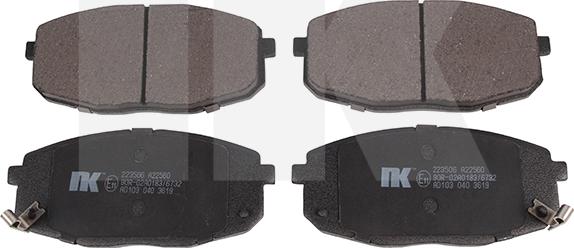 NK 223506 - Brake Pad Set, disc brake autospares.lv