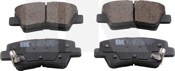 NK 223529 - Brake Pad Set, disc brake autospares.lv