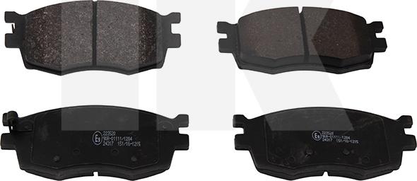 NK 223520 - Brake Pad Set, disc brake autospares.lv