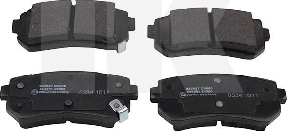 NK 223527 - Brake Pad Set, disc brake autospares.lv