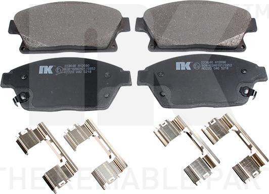 NK 223646 - Brake Pad Set, disc brake autospares.lv