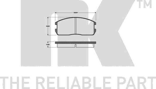 NK 223003 - Brake Pad Set, disc brake autospares.lv