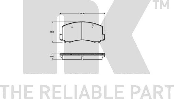 NK 223011 - Brake Pad Set, disc brake autospares.lv