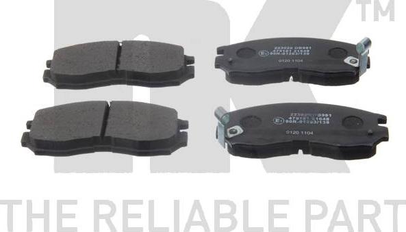 NK 223020 - Brake Pad Set, disc brake autospares.lv