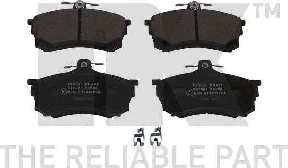 NK 223021 - Brake Pad Set, disc brake autospares.lv