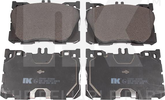 NK 223391 - Brake Pad Set, disc brake autospares.lv