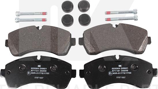 NK 223364 - Brake Pad Set, disc brake autospares.lv